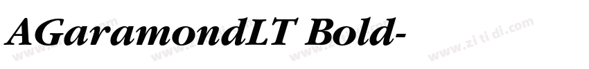 AGaramondLT Bold字体转换